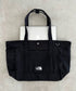 THE NORTH FACE(ザ・ノースフェイス)/ALL-DAY TOTE L_PLUS/TNF A4 PC収納 ビッグサイズ トートバッグ 横型トート コットン素材 | IM1261013 | ブラック