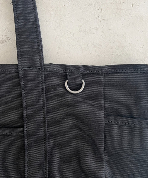 THE NORTH FACE(ザ・ノースフェイス)/ALL-DAY TOTE L_PLUS/TNF A4 PC収納 ビッグサイズ トートバッグ 横型トート コットン素材 | IM1261013 | ブラック