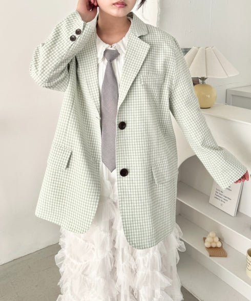 ギンガムチェックテーラードジャケット | SL2261019 | ライトグリーン