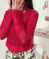 パイピングシアーハイネックトップス | SL2261020 | レッド