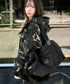 MUCENT(ムセント)/大容量 ショルダーバッグ ボストン ダッフルバッグ/SABO METAL LOGO GYM BOSTON DUFFLE BAG | AT1261015 | ブラック
