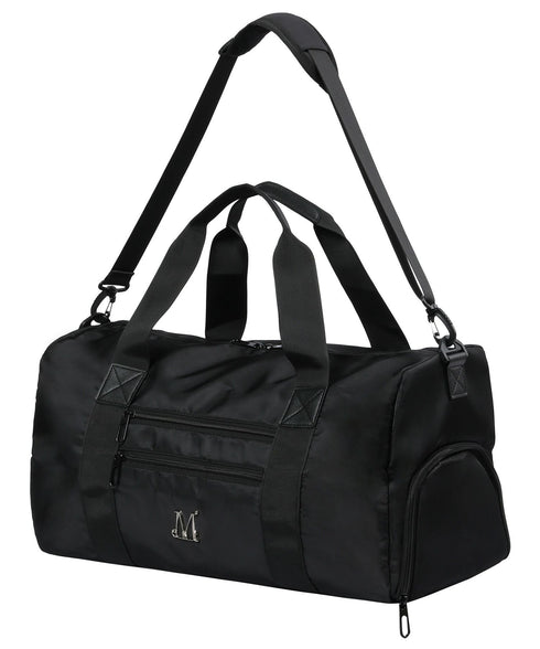 MUCENT(ムセント)/大容量 ショルダーバッグ ボストン ダッフルバッグ/SABO METAL LOGO GYM BOSTON DUFFLE BAG | AT1261015 | ブラック