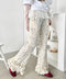 ダブルフリル花柄フレアパンツ | SL2265030 | アイボリー