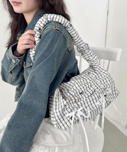 くしゅくしゅギャザーフラップショルダーバッグ | SL1265032 | ブラック