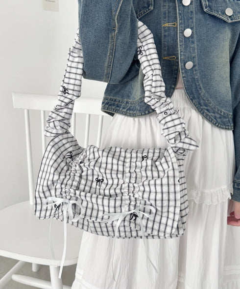 くしゅくしゅギャザーフラップショルダーバッグ | SL1265032 | ブラック