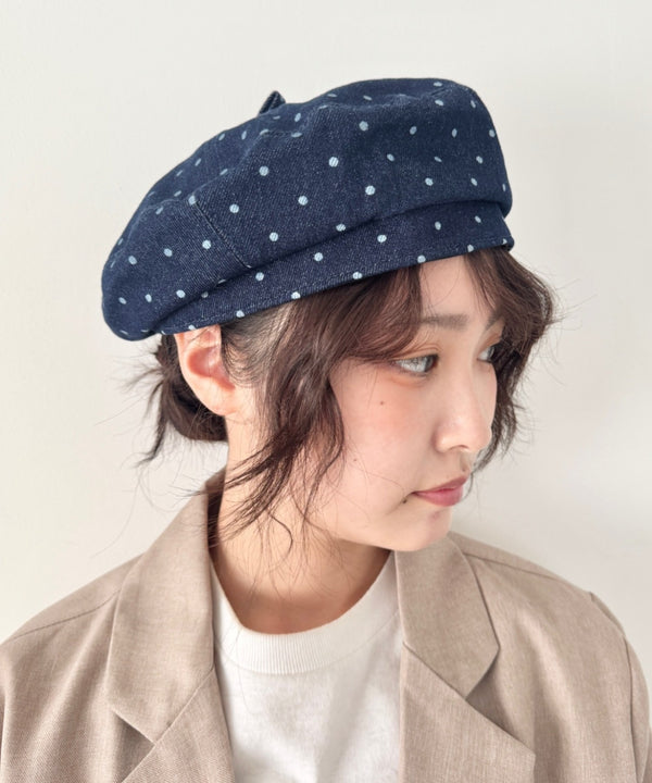 ドットデニムベレー帽 | SL5265037 | ネイビー