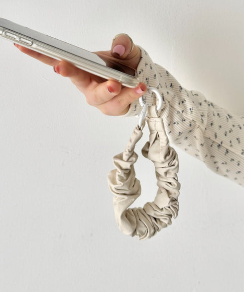 PUギャザースマホストラップ | SL6265038 | アイボリー