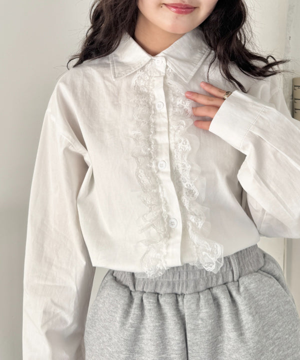 フリルレースドッキングシャツ | SL2261026 | ホワイト