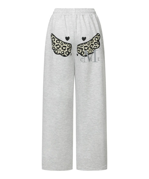 MUCENT(ムセント)/ワイド ルーズ レオパード ドット エンジェル スウェットパンツ/SAR LEOPARD SYLPH DOT ANGEL SWEAT PANTS | AT2261027 | レオパード