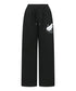 MUCENT(ムセント)/ワイド ルーズ レオパード ドット エンジェル スウェットパンツ/SAR LEOPARD SYLPH DOT ANGEL SWEAT PANTS | AT2261027 | ブラック