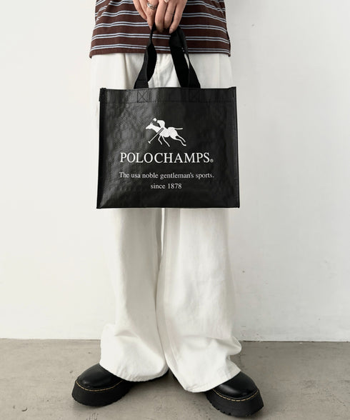 POLOCHAMPS(ポロチャンプス)/SHOPPER BAG ショッパーバッグ トートバッグ エコバッグ | IM1261030 | ブラック