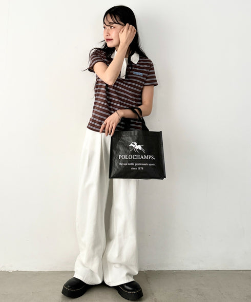 POLOCHAMPS(ポロチャンプス)/SHOPPER BAG ショッパーバッグ トートバッグ エコバッグ | IM1261030 | ブラック
