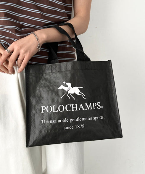 POLOCHAMPS(ポロチャンプス)/SHOPPER BAG ショッパーバッグ トートバッグ エコバッグ | IM1261030 | ブラック