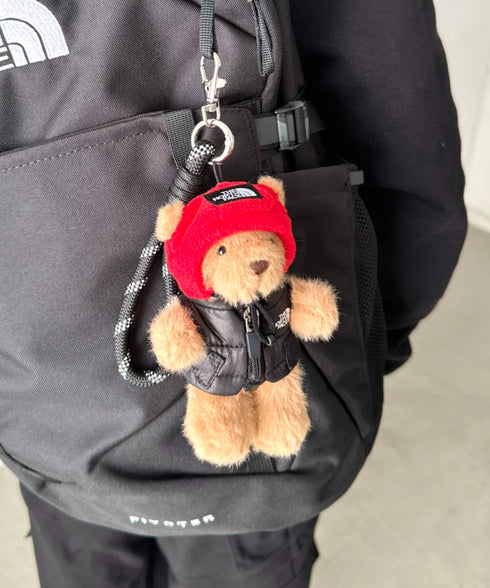 THE NORTH FACE(ザ・ノースフェイス)/ヌプシベスト キーホルダー ベア クマさん マスコット キーホルダー キーリング バッグチャーム/NUPTSE VEST BEAR KEYRING | IM6261031 | ブラック