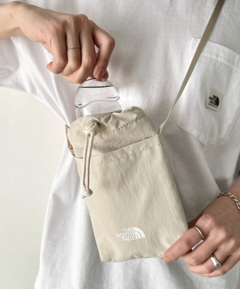 THE NORTH FACE(ザ・ノースフェイス)/ミニショルダー クロスバッグ スマホショルダー ポーチ ロゴプリント/LINDEN STRING BAG MINI | IM1261032 | クリーム