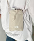 THE NORTH FACE(ザ・ノースフェイス)/ミニショルダー クロスバッグ スマホショルダー ポーチ ロゴプリント/LINDEN STRING BAG MINI | IM1261032 | クリーム