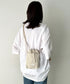 THE NORTH FACE(ザ・ノースフェイス)/ミニショルダー クロスバッグ スマホショルダー ポーチ ロゴプリント/LINDEN STRING BAG MINI | IM1261032 | クリーム