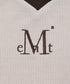 MUCENT(ムセント)/Vネック ライン クロップド ハーフ スリーブ Tシャツ/BINDING TRACK LINE HALF SLEEVE T | AT2261035 | ベージュ