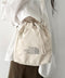 THE NORTH FACE(ザ・ノースフェイス)/ロゴプリント 軽量 巾着バッグ バケットバッグ ミニショルダーバッグ/BONNEY BUCKET BAG MINI | IM1261039 | クリーム