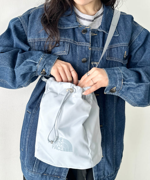 THE NORTH FACE(ザ・ノースフェイス)/ロゴプリント 軽量 巾着バッグ バケットバッグ ミニショルダーバッグ/BONNEY BUCKET BAG MINI | IM1261039 | ブルー