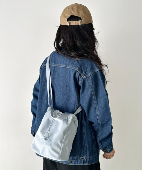 THE NORTH FACE(ザ・ノースフェイス)/ロゴプリント 軽量 巾着バッグ バケットバッグ ミニショルダーバッグ/BONNEY BUCKET BAG MINI | IM1261039 | ブルー