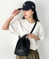 THE NORTH FACE(ザ・ノースフェイス)/ロゴプリント 軽量 巾着バッグ バケットバッグ ミニショルダーバッグ/BONNEY BUCKET BAG MINI | IM1261039 | ブラック