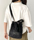 THE NORTH FACE(ザ・ノースフェイス)/ロゴプリント 軽量 巾着バッグ バケットバッグ ミニショルダーバッグ/BONNEY BUCKET BAG MINI | IM1261039 | ブラック