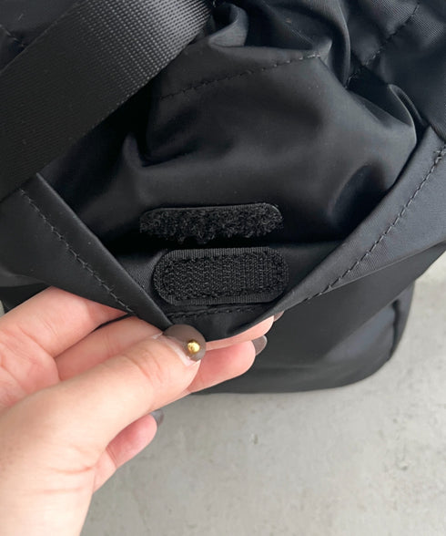 THE NORTH FACE(ザ・ノースフェイス)/ロゴプリント 軽量 巾着バッグ バケットバッグ ミニショルダーバッグ/BONNEY BUCKET BAG MINI | IM1261039 | ブラック