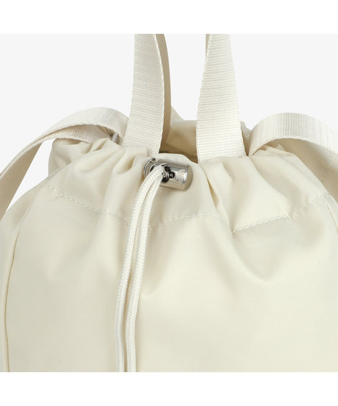 THE NORTH FACE(ザ・ノースフェイス)/ロゴプリント 軽量 巾着バッグ バケットバッグ ミニショルダーバッグ/BONNEY BUCKET BAG MINI | IM1261039 | クリーム
