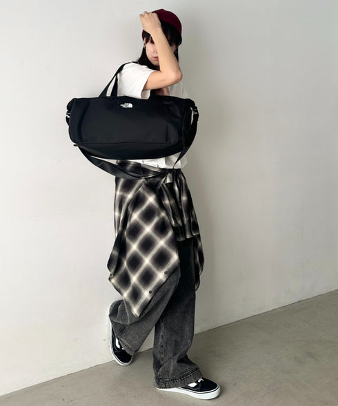 THE NORTH FACE(ザ・ノースフェイス)/2WAY 大容量 ショルダー ボストン トラベル ダッフルバッグ ロゴプリント/SP DUFFLE BAG M | IM1261040 | ブラック