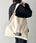 THE NORTH FACE(ザ・ノースフェイス)/A4 PC収納可能 ビッグサイズ トートバッグ コットン生地 ロゴプリント/TNF TRIG BAG | IM1261041 | クリーム