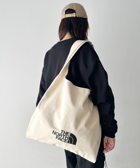 THE NORTH FACE(ザ・ノースフェイス)/A4 PC収納可能 ビッグサイズ トートバッグ コットン生地 ロゴプリント/TNF TRIG BAG | IM1261041 | クリーム