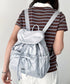 THE NORTH FACE(ザ・ノースフェイス)/軽量 シャーリング リボン メタルロゴ リュック バックパック/BONNEY SR BACKPACK MINI | IM1261047 | ライトグレー