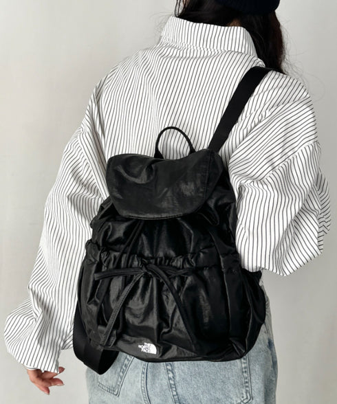 【国内未発売】THE NORTH FACE(ザ・ノースフェイス)/軽量 シャーリング リボン メタルロゴ リュック バックパック/BONNEY SR BACKPACK MINI | IM1261047 | ブラック