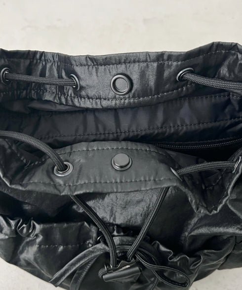 【国内未発売】THE NORTH FACE(ザ・ノースフェイス)/軽量 シャーリング リボン メタルロゴ リュック バックパック/BONNEY SR BACKPACK MINI | IM1261047 | ブラック