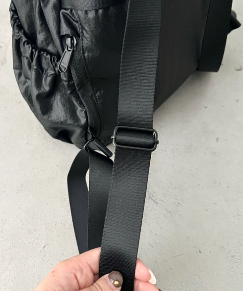【国内未発売】THE NORTH FACE(ザ・ノースフェイス)/軽量 シャーリング リボン メタルロゴ リュック バックパック/BONNEY SR BACKPACK MINI | IM1261047 | ブラック