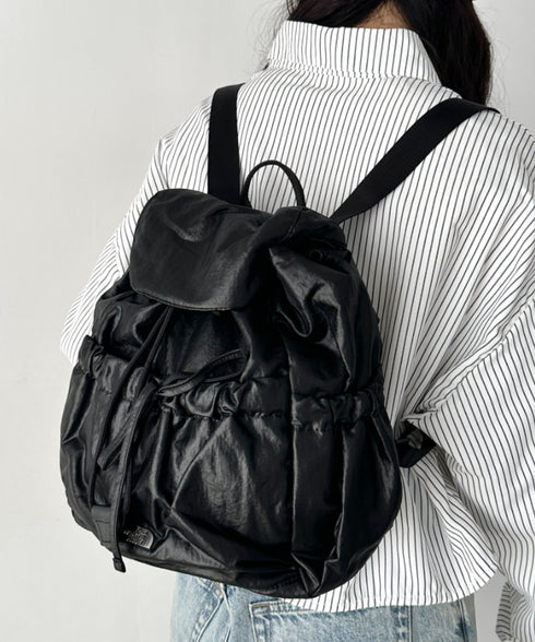 【国内未発売】THE NORTH FACE(ザ・ノースフェイス)/軽量 シャーリング リボン メタルロゴ リュック バックパック/BONNEY SR BACKPACK MINI | IM1261047 | ブラック
