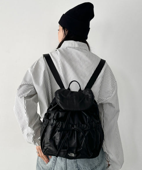 【国内未発売】THE NORTH FACE(ザ・ノースフェイス)/軽量 シャーリング リボン メタルロゴ リュック バックパック/BONNEY SR BACKPACK MINI | IM1261047 | ブラック