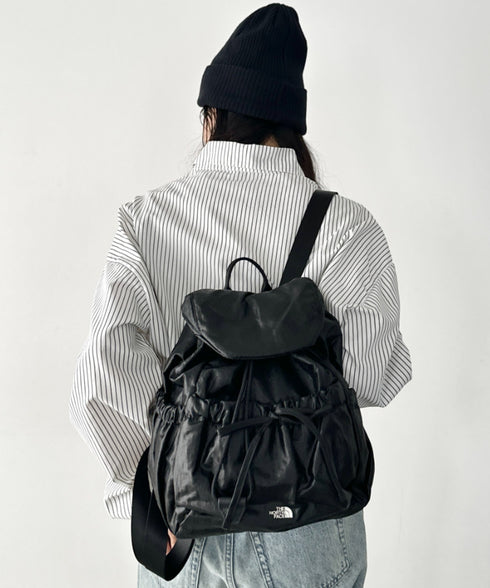 【国内未発売】THE NORTH FACE(ザ・ノースフェイス)/軽量 シャーリング リボン メタルロゴ リュック バックパック/BONNEY SR BACKPACK MINI | IM1261047 | ブラック