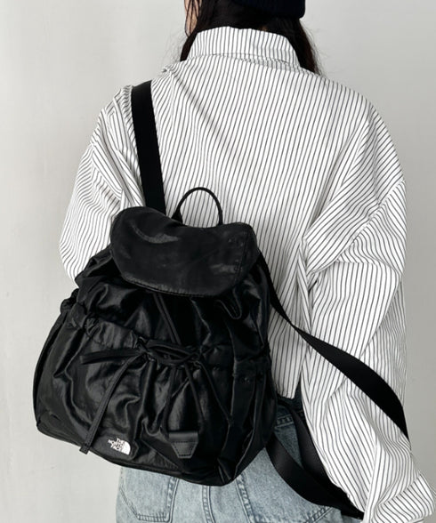 【国内未発売】THE NORTH FACE(ザ・ノースフェイス)/軽量 シャーリング リボン メタルロゴ リュック バックパック/BONNEY SR BACKPACK MINI | IM1261047 | ブラック
