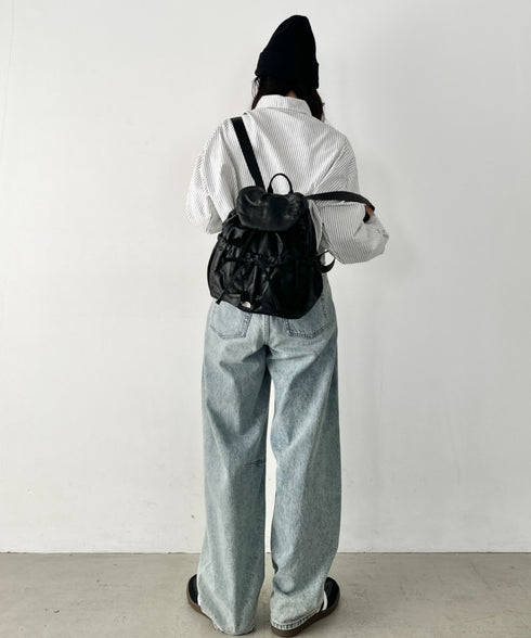 【国内未発売】THE NORTH FACE(ザ・ノースフェイス)/軽量 シャーリング リボン メタルロゴ リュック バックパック/BONNEY SR BACKPACK MINI | IM1261047 | ブラック