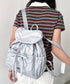 THE NORTH FACE(ザ・ノースフェイス)/軽量 シャーリング リボン メタルロゴ リュック バックパック/BONNEY SR BACKPACK MINI | IM1261047 | ライトグレー