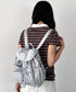 THE NORTH FACE(ザ・ノースフェイス)/軽量 シャーリング リボン メタルロゴ リュック バックパック/BONNEY SR BACKPACK MINI | IM1261047 | ライトグレー