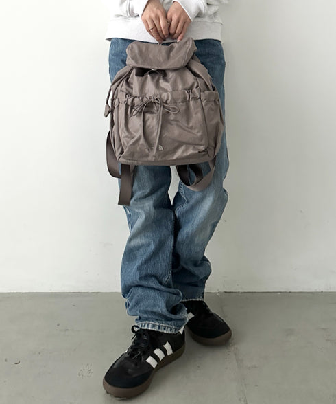 【国内未発売】THE NORTH FACE(ザ・ノースフェイス)/軽量 シャーリング リボン メタルロゴ リュック バックパック/BONNEY SR BACKPACK MINI | IM1261047 | ブラウン