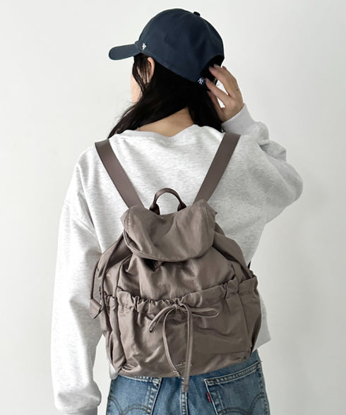 【国内未発売】THE NORTH FACE(ザ・ノースフェイス)/軽量 シャーリング リボン メタルロゴ リュック バックパック/BONNEY SR BACKPACK MINI | IM1261047 | ブラウン