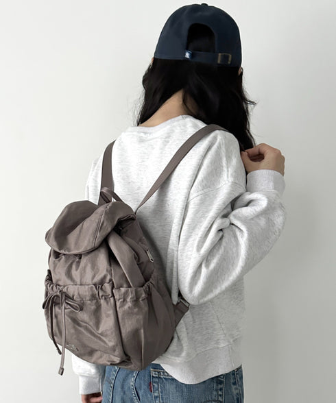 【国内未発売】THE NORTH FACE(ザ・ノースフェイス)/軽量 シャーリング リボン メタルロゴ リュック バックパック/BONNEY SR BACKPACK MINI | IM1261047 | ブラウン