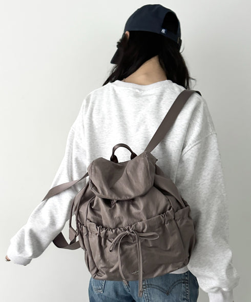 【国内未発売】THE NORTH FACE(ザ・ノースフェイス)/軽量 シャーリング リボン メタルロゴ リュック バックパック/BONNEY SR BACKPACK MINI | IM1261047 | ブラウン