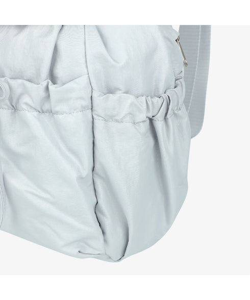 THE NORTH FACE(ザ・ノースフェイス)/軽量 シャーリング リボン メタルロゴ リュック バックパック/BONNEY SR BACKPACK MINI | IM1261047 | ライトグレー