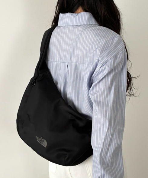 【】THE NORTH FACE(ザ・ノースフェイス)/軽量 ロゴプリント ホーボーバッグ ショルダーバッグ/URBAN HOBO BAG M | IM1262002 | ブラック
