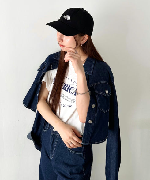 【】THE NORTH FACE(ザ・ノースフェイス)/コットン ワンポイント ロゴ刺繍 キャップ 帽子/TNF LOGO SOFT CAP | IM5262009 | ブラック